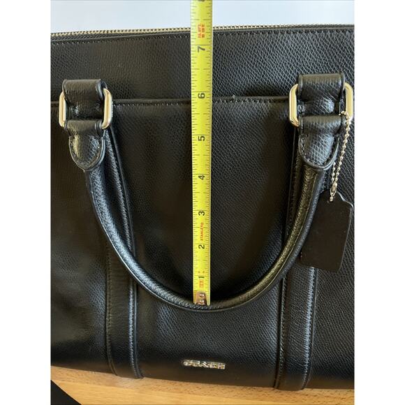 COACH Black Leather Metropolitan 2 Way Business Bag 71695 Academia Messenger - Picture 16 of 16
